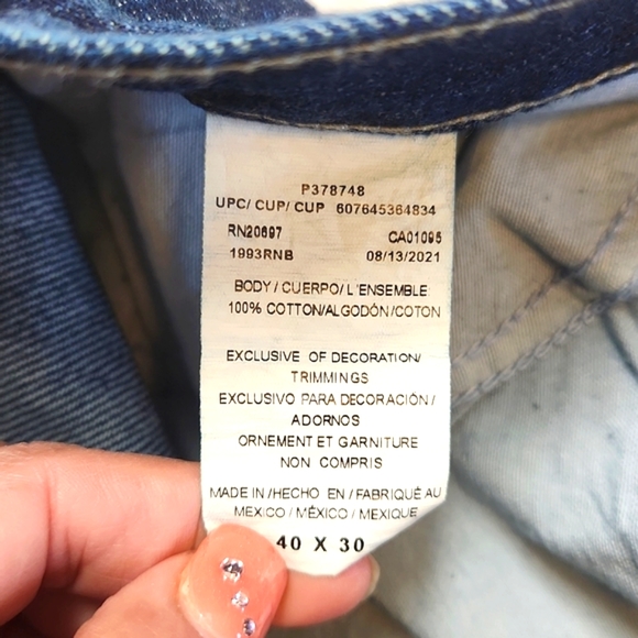 DICKIES MENS CARPENTER JEANS DARK BLUE DENIM SIZE 40×30 NEW WITH TAGS - Picture 10 of 14